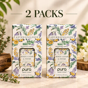 Pura x Anthropologie White Cedar & Thyme Fragrance Refill 2 Pack 10ml